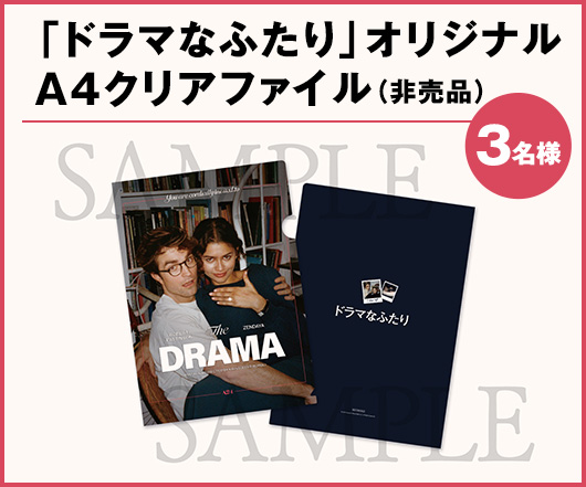 オリジナル「ドラマなふたり」A4クリアファイル（非売品）：3名様