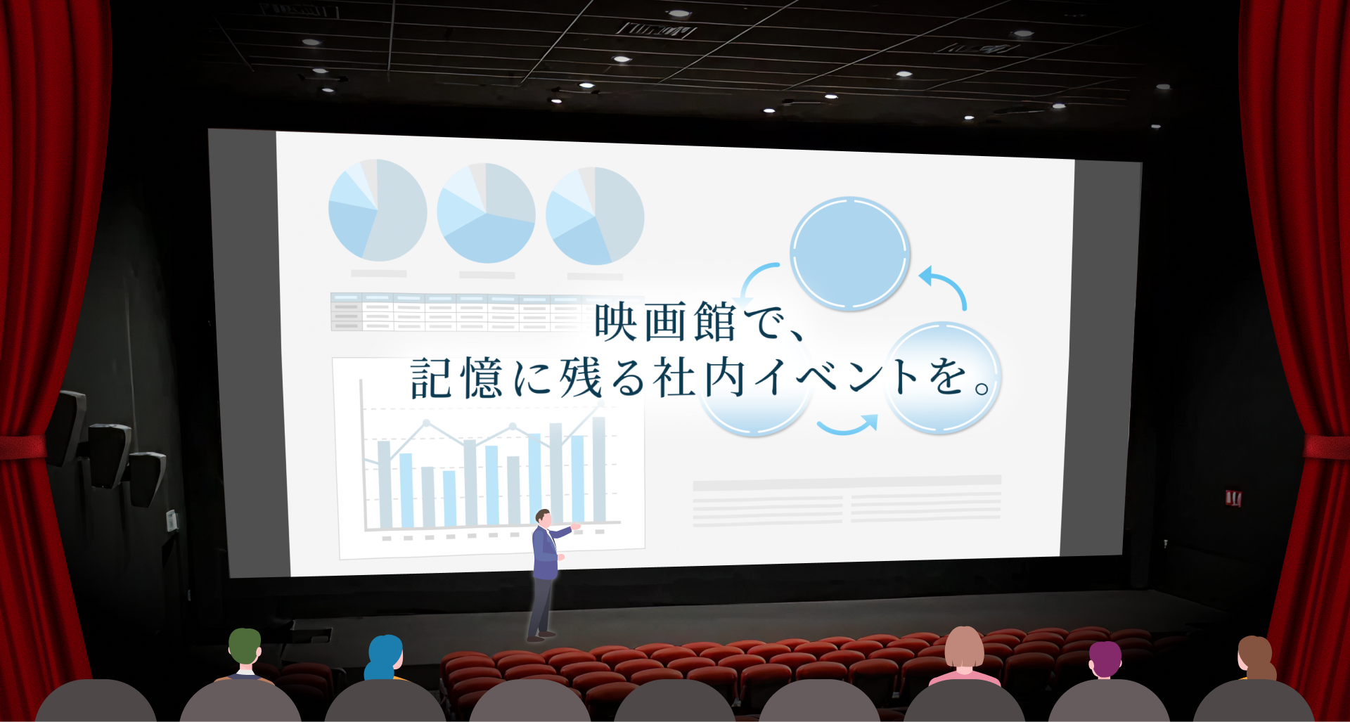 映画館で、記憶に残る社内イベントを。